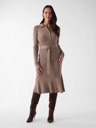 Agathe Polo-Pullover-Kleid
