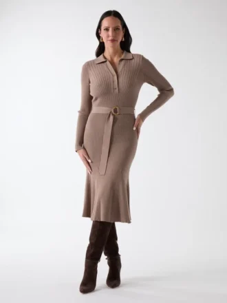 Agathe Polo-Pullover-Kleid