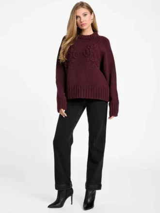 Ahlam Pullover mit Rundhalsausschnitt und Stickerei
