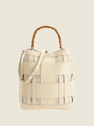 Aida Hobo-Tasche aus gewebtem Leder