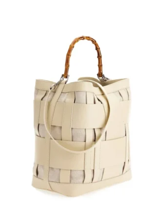 Aida Hobo-Tasche aus gewebtem Leder