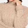 Aida Maxi-Pullover mit Zopfmuster