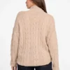 Aida Maxi-Pullover mit Zopfmuster