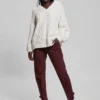 Aki Chenille-Pullover mit Zopfmuster Aki Chenille-Pullover mit Zopfmuster