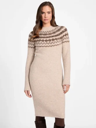 Akilah Jacquard-Pullover-Kleid
