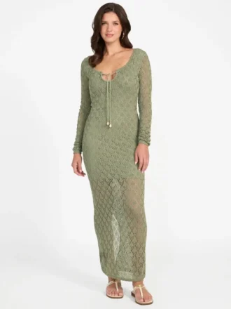 Alba Pointelle Maxikleid