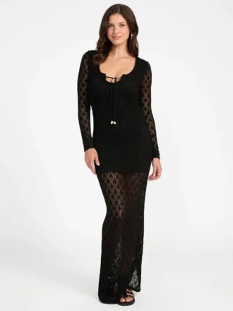 Alba Pointelle Maxikleid