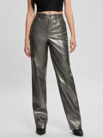 Ambra Metallic-Kunstleder-Hose