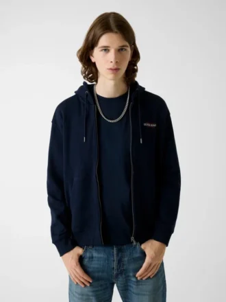 American Tradition Logo-Kapuzenpullover mit Reißverschluss
