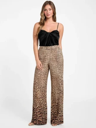 Amy Satin-Hose mit Print