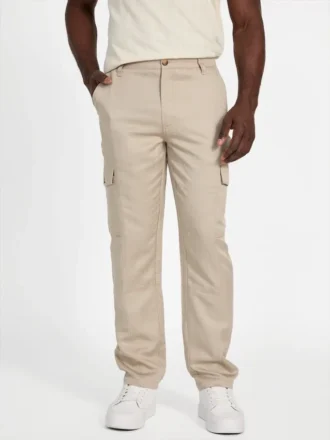 Ari Cargohose aus Leinen-Twill