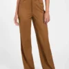 Aria High-Waist-Hose aus Kunstwildleder in geradem Schnitt Aria High-Waist-Hose aus Kunstwildleder in geradem Schnitt