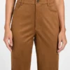 Aria High-Waist-Hose aus Kunstwildleder in geradem Schnitt Aria High-Waist-Hose aus Kunstwildleder in geradem Schnitt