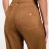 Aria High-Waist-Hose aus Kunstwildleder in geradem Schnitt Aria High-Waist-Hose aus Kunstwildleder in geradem Schnitt