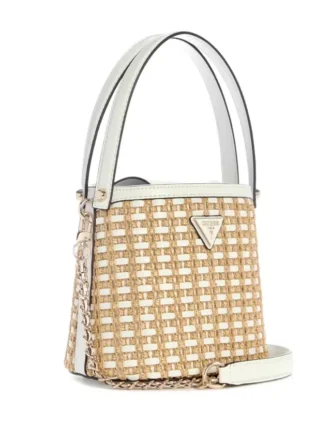 Atalia Raffia-Umhängetasche im Beutellook