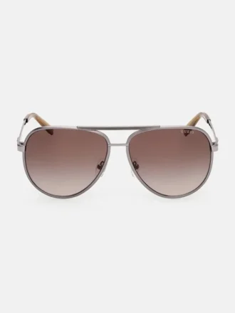 Aviator-Sonnenbrille mit Metallrahmen und Streifen
