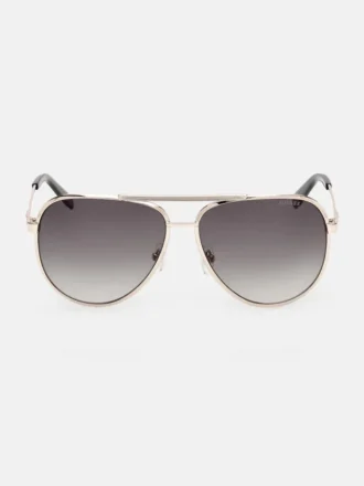 Aviator-Sonnenbrille mit Metallrahmen und Streifen