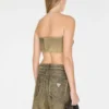 Bandeau aus gewaschenem Wildleder