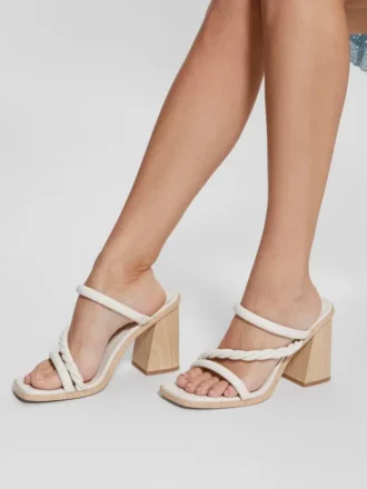 Barper Riemchensandalen mit Holzabsatz