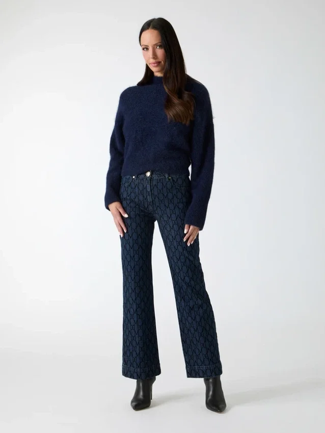 Bea-Hose mit Monogramm-Print Bea-Hose mit Monogramm-Print