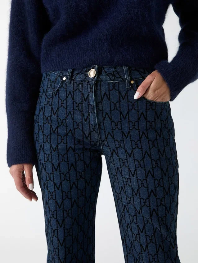 Bea-Hose mit Monogramm-Print Bea-Hose mit Monogramm-Print