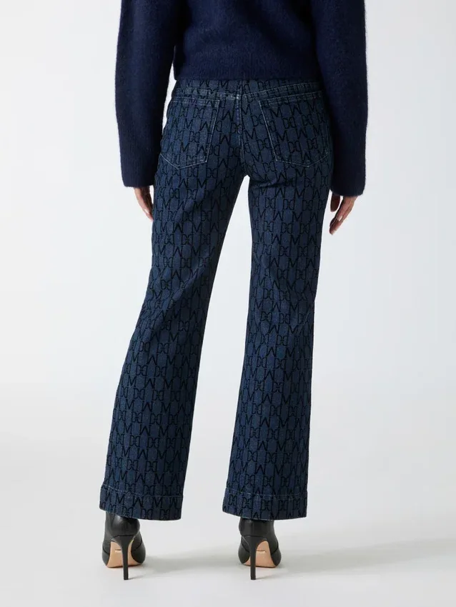 Bea-Hose mit Monogramm-Print Bea-Hose mit Monogramm-Print
