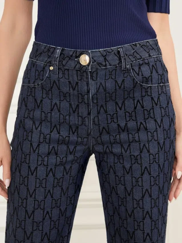 Bea-Hose mit Monogramm-Print Bea-Hose mit Monogramm-Print