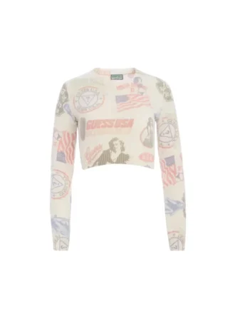 Bedruckter Kaschmir-Pullover Bedruckter Kaschmir-Pullover