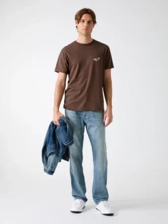 Bedrucktes Baumwoll-T-Shirt