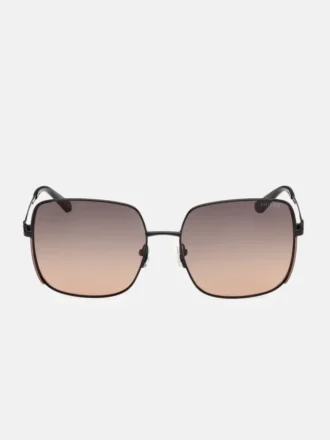 Übergroße quadratische Metall-Sonnenbrille