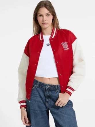 Bestickte College-Jacke