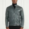 Bikerjacke aus echtem Leder
