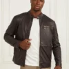 Bikerjacke aus echtem Leder