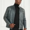 Bikerjacke aus echtem Leder