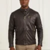 Bikerjacke aus echtem Leder