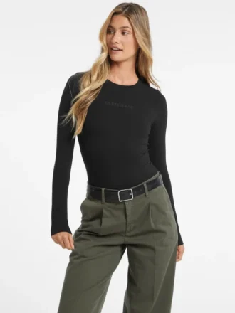 Bodysuit mit gesticktem Logo