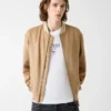 Bomberjacke aus Kunstwildleder Bomberjacke aus Kunstwildleder