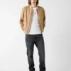 Bomberjacke aus Kunstwildleder Bomberjacke aus Kunstwildleder
