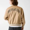 Bomberjacke aus Kunstwildleder Bomberjacke aus Kunstwildleder