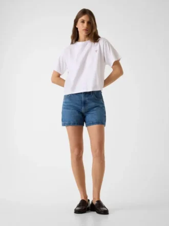 Boxy-T-Shirt mit kleinem Dreieck