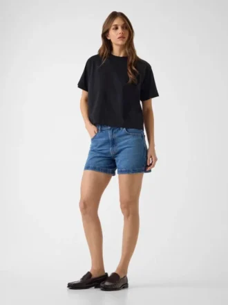 Boxy-T-Shirt mit kleinem Dreieck
