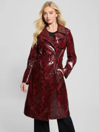 Briana Trenchcoat aus Kunstleder