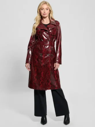 Briana Trenchcoat aus Kunstleder