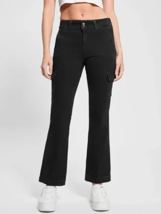 Cargo-Jeans mit Mini-Bootcut