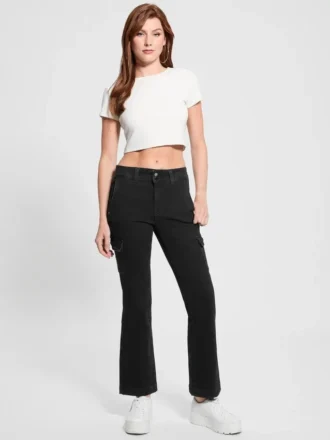 Cargo-Jeans mit Mini-Bootcut