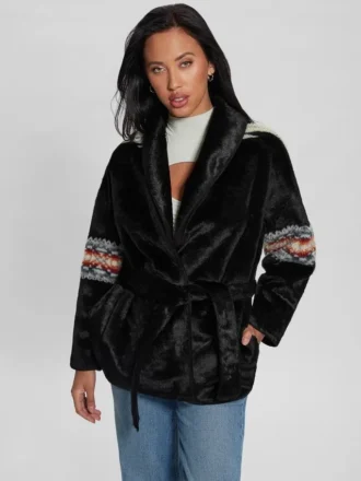 Carlotta Wickeljacke aus Kunstfell