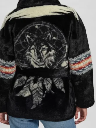 Carlotta Wickeljacke aus Kunstfell