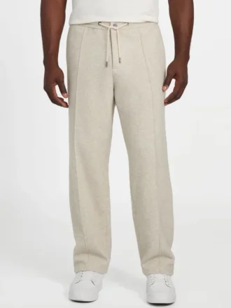 Chino-Hose aus Scuba-Wollmischung in Melange