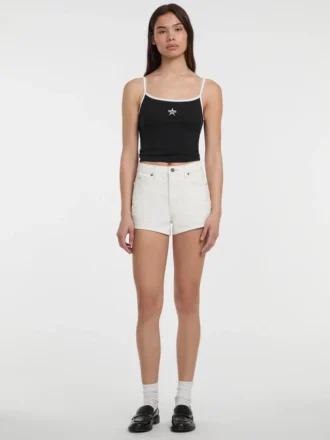 Crop-Top mit gesticktem Stern