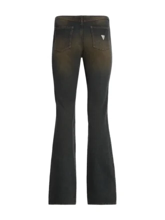Denim-Hose mit Ösen und niedriger Leibhöhe Denim-Hose mit Ösen und niedriger Leibhöhe
